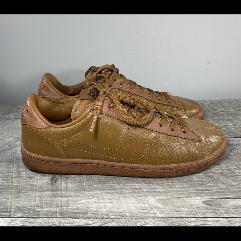 Retro Nike Swoosh Cortez Brown Leather Women's Trainers Sneakers Kicks Shoes 9.5
